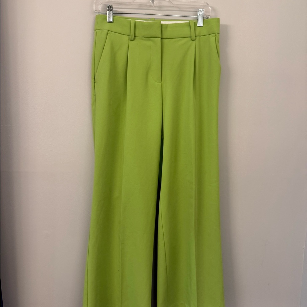 H&M Lime Green Wide Leg Pants